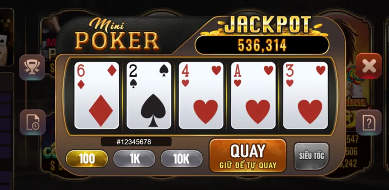 Trải Nghiệm Đỉnh Cao Cùng Slot Game Mini Poker Tại Bomwin Đầy Kịch Tính